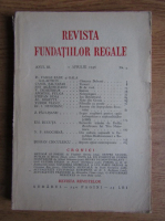 Revista Fundatiei Regale, Anul III, nr. 4, 1936