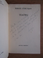 Sergiu Farcasan - Teatru (cu autograful autorului)