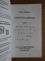 Sorin Holban - Vinovatia mieilor (cu autograful autorului)