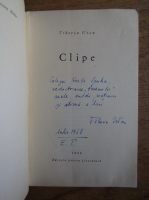 Tiberiu Utan - Clipe (cu autograful autorului)