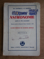 Gheorghe Dumitrescu - Astronomie pentru clasa a VII-a secundara (1942)
