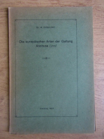 M. Gusuleac - Die europaischen Arten der Gattung Anchusa Linne (1927)