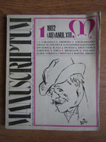 Revista Manuscriptum, nr. 1, anul XIII, 1982