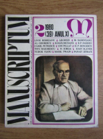 Revista Manuscriptum, nr. 2, anul XI, 1980