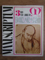 Revista Manuscriptum, nr. 3, anul VII, 1976