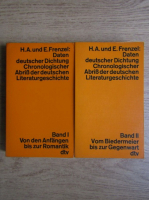 E. Frenzel - Daten deutscher Dichtung Chronologischer Abrib der deutschen Literaturgeschinte (2 volume)