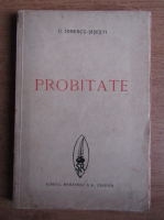 Gheorghe Ionescu Sisesti - Probitate (1935)