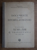 Documente privind istoria Romaniei, veacul XI, XII, XIII