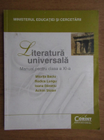 Miorita Baciu, Rodica Lungu - Literatura universala. Manual pentru clasa a XI-a