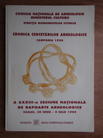 Cronica Cercetarilor Arheologice, Campania 1998