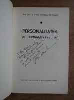 Paul Popescu Neveanu - Personalitatea si cunoasterea ei (cu autograful autorului)