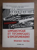 Teodora Cristea - Linguistique et techniques d'enseignement