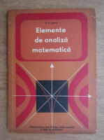 D. V. Ionescu - Elemente de analiza matematica