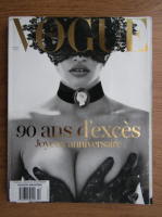 Vogue Paris. 90 ans d'exces. Joyeux anniversaire. Nr. 911 octombrie