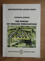 Anticariat: Dominica Serban - The syntax of english predications