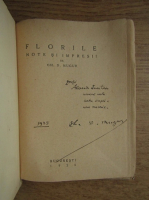 Gh. D. Mugur - Florile (1928, cu autograful autorului)