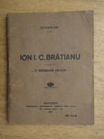 Ion I. Bratianu - O incercare critica (1916)