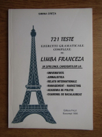 Simina Creta - 721 teste, exercitii gramaticale complexe de limba franceza