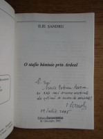 Ilie Sandru - O stafie bantuie prin Ardeal (cu autograful autorului) 