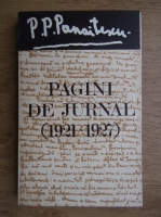 P. P. Panaitescu - Pagini de jurnal 1921-1927