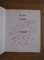 Paul Sarbu - Poeme (cu autograful autorului)
