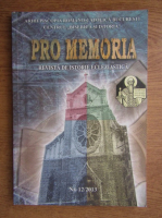 Pro Memoria. Revista de istorie ecleiastica Nr. 13-2013