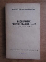 Programele pentru clasele I-IV