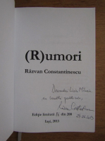 Razvan Constantinescu - Rumori (cu autograful autorului)