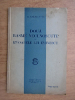 D. Caracostea - Doua basme necunoscute din izvoarele lui Eminescu (1926)