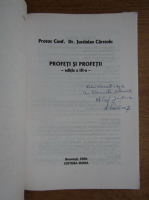 Justinian Carstoiu - Profeti si profetii (cu autograful autorului)