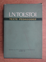 Lew Nikolajewitsch Tolstoi - Texte pedagogice