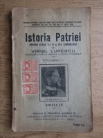 Virgil Lupescu - Istoria Patriei. Pentru clasa a II-a si a III-a (volumul 2, 1925)