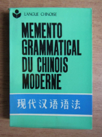 Memento grammatical du chinois moderne
