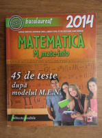 Ioan Serdean - Bacalaureat 2014, Matematica, Mate-info