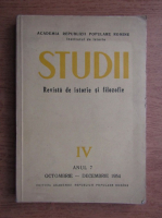 Studii. Revista de istorie si filozofie (nr. 4, anul 7, 1954)