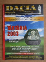 Revista Dacia, nr. 5, iunie 2003