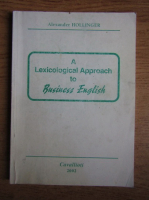 Alexander Hollinger - A lexicological approach to business english