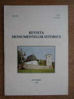 Revista monumentelor istorice, anul LX, nr. 1, 1991