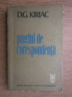Anticariat: D. G. Kiriac - Pagini de corespondenta