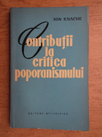 Ion Enache - Contributii la critica poporanismului