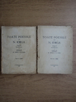 Anticariat: Nicolae Iorga - Toate poesiile (2 volume, 1939)