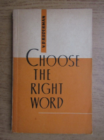 Anticariat: V. D. Ruderman - Choose the right word