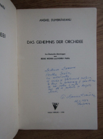 Anghel Dumbraveanu - Das geheimnis der orchidee (cu autograful autorului)