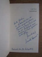 Arnold Hauser - Unterwegs (cu autograful autorului)