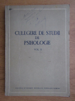 Culegere de studii de psihologie (volumul 2)