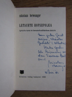 Nikolaus Berwanger - Letschte hopsepolka (cu autograful autorului)