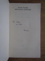 Ricarda Terschak - Brennende schwalbe (cu autograful autorului)