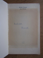 Ricarda Terschak - Katrin (cu autograful autorului)