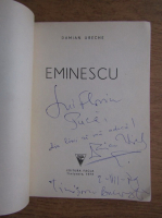 Damian Ureche - Eminescu (cu autograful autorului)