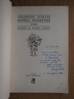 Gheorghe Istrate - Sceptrul singuratatii (cu autograful autorului)